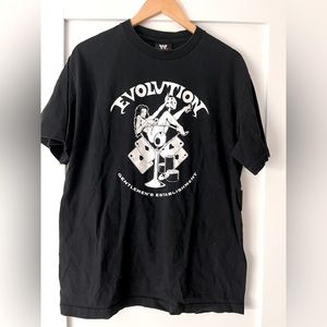 WWE Evolution Gentlemen’s Club Pro Wrestling Tshirt 2004 Original Vintage